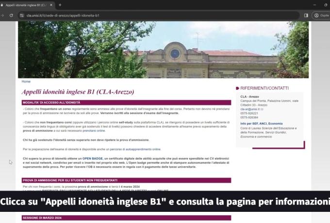 dove si trovano date e risultati dei test di idoneità inglese?